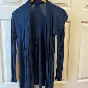 21 Navy Blue Open-Front Cardigan - Size Large